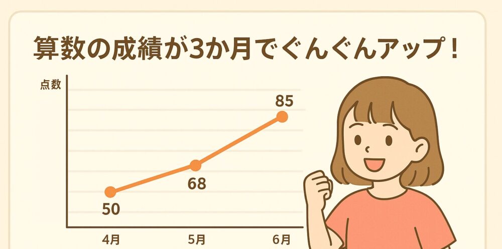 アタムアカデミーで算数の成績が3か月でぐんぐんアップ！
