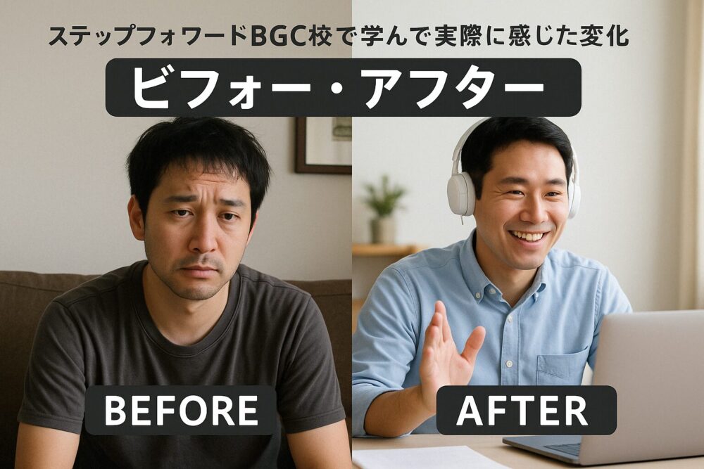 ステップフォワードBGC校で学んで実際に感じた変化｜ビフォー・アフター