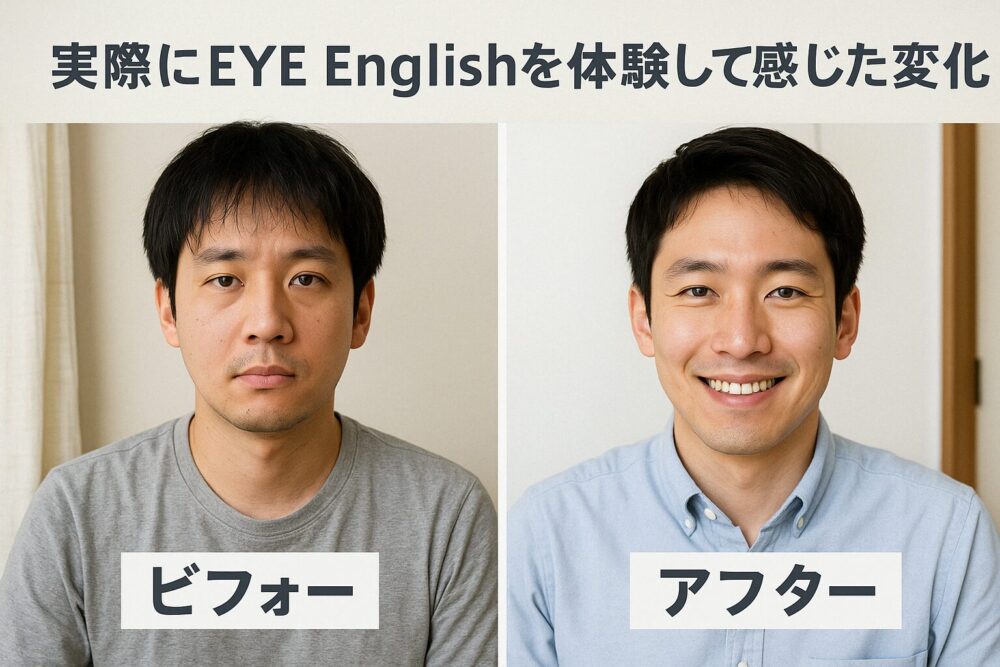 実際にEYE Englishを体験して感じた変化｜ビフォー・アフター