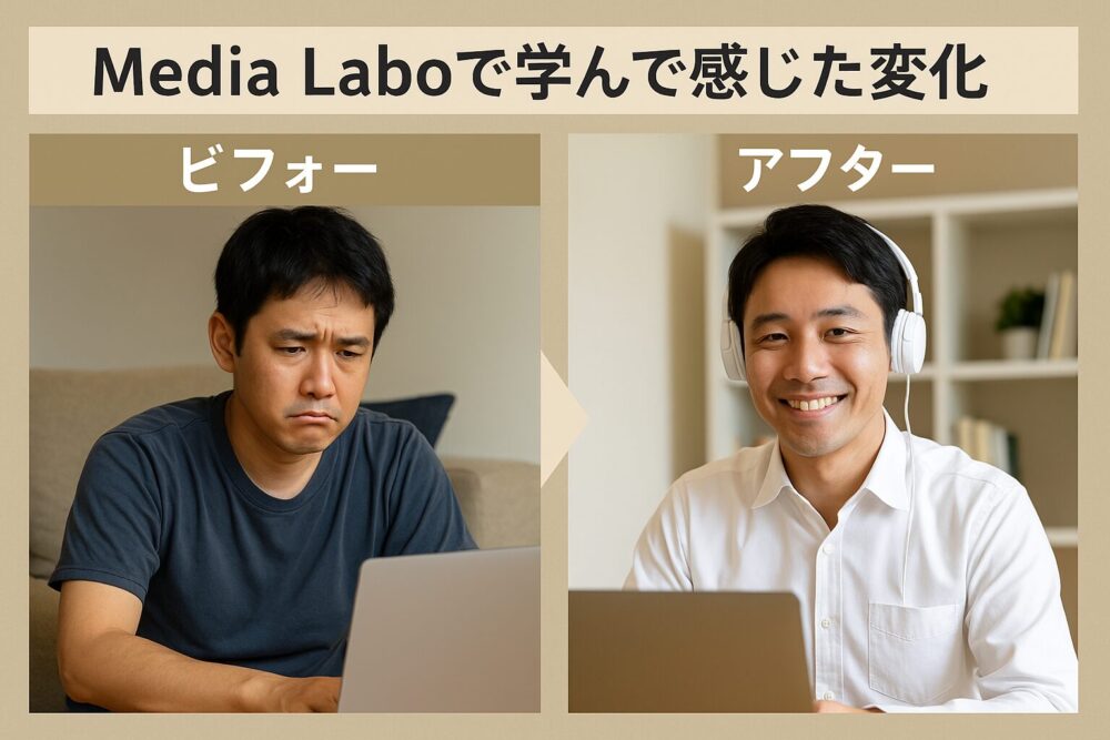 Media Laboで学んで感じた変化｜ビフォー・アフター