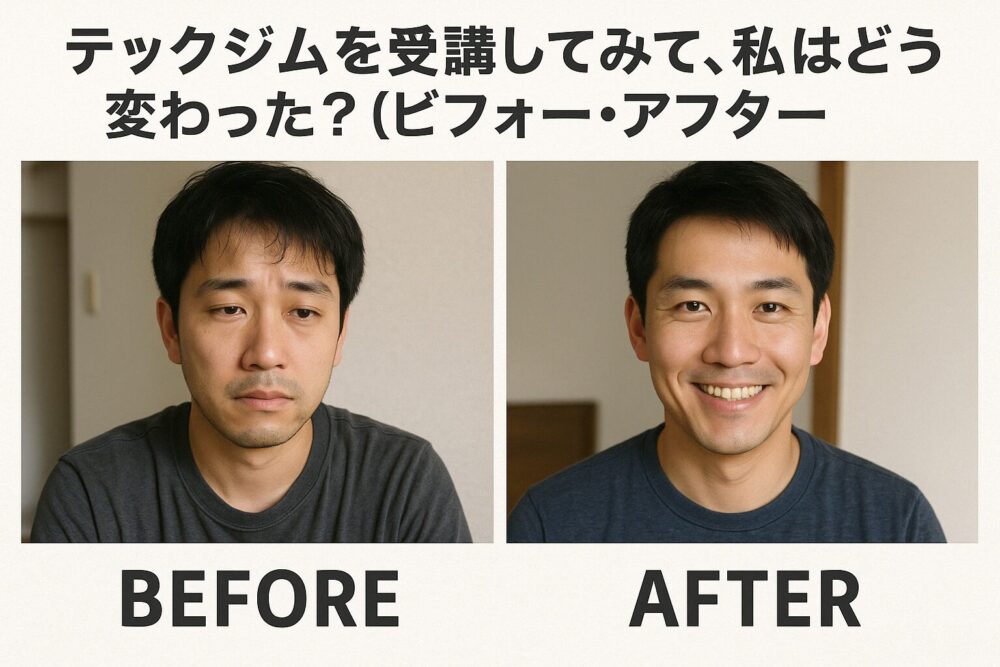 テックジムを受講してみて、私はどう変わった？（ビフォー・アフター）