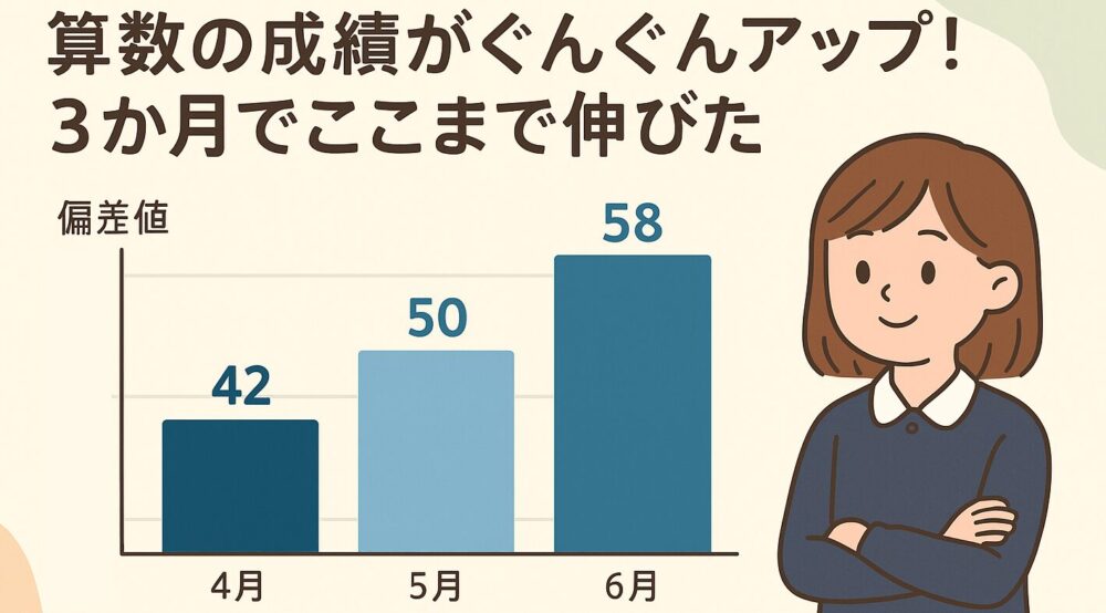 夏井算数塾を受けた娘の体験レビュー算数の成績がぐんぐんアップ!3か月でここまで伸びた!