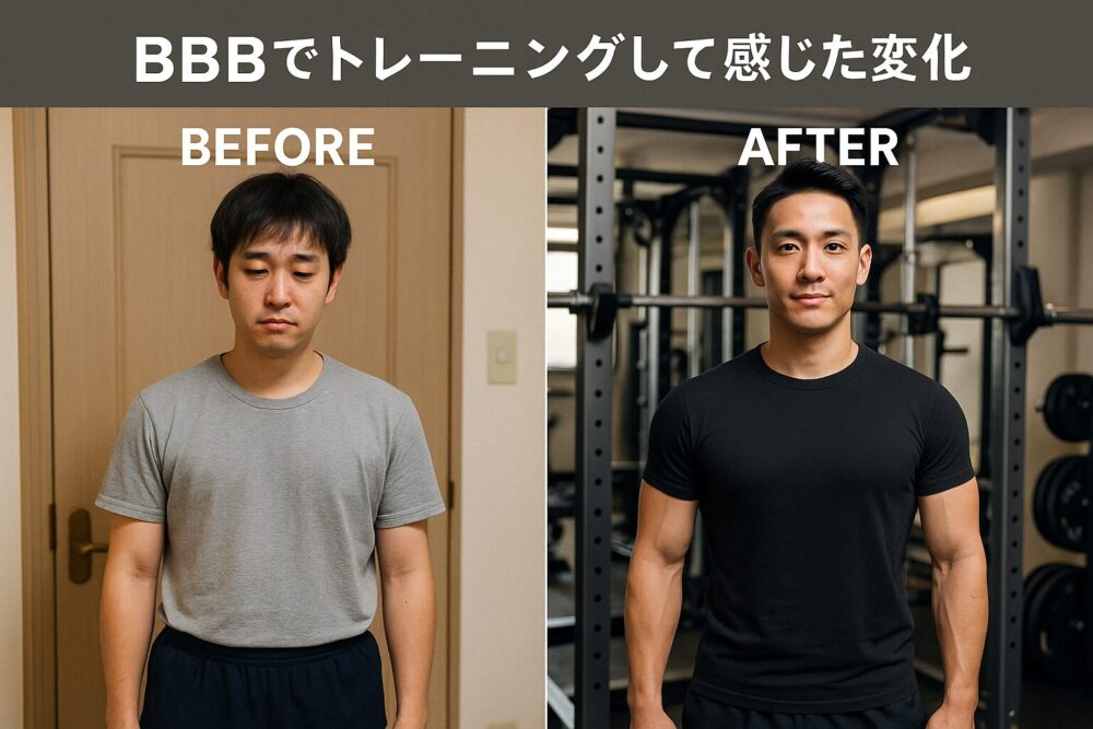 BBBでトレーニングして感じた変化|ビフォー・アフター