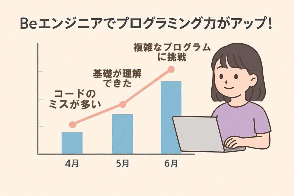 Beエンジニアでプログラミング力がアップ！