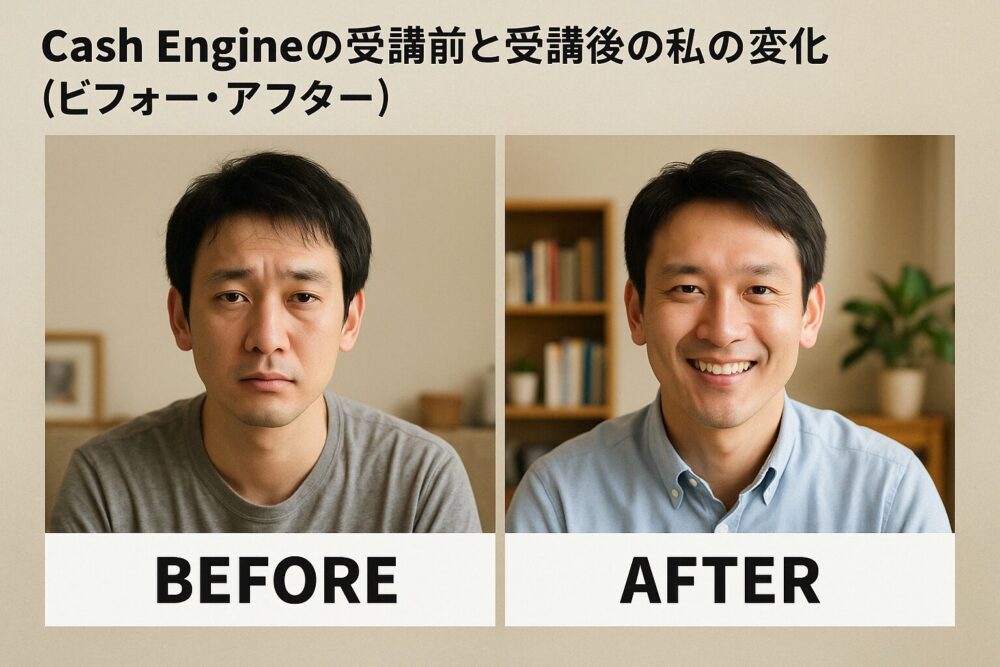 Cash Engine受講前後の私のビジネススキル・精神面の劇的変化