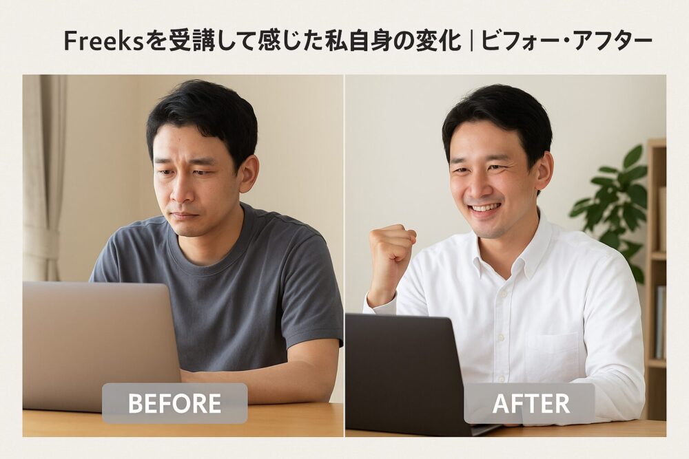 Freeksを受講して感じた私自身の変化（ビフォー・アフター）