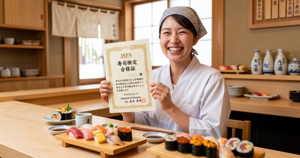 J.S.F.A.寿司検定とは？難易度や勉強法をオンライン学習の専門家が徹底レビュー！