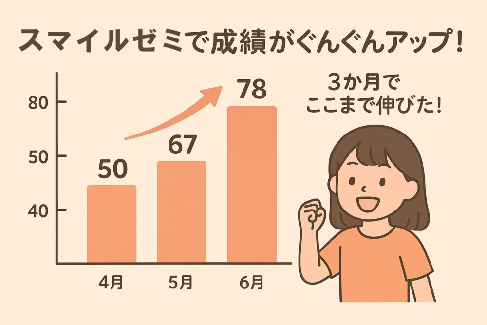 スマイルゼミで国語の成績がぐんぐんアップ！