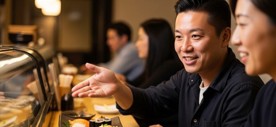 今は、世界的に寿司が人気になってきている！