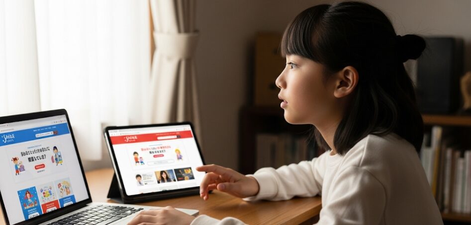 他の子ども向けオンライン英会話と比べて、なぜ「ゲーミングキッズ英会話」を選んだのか？