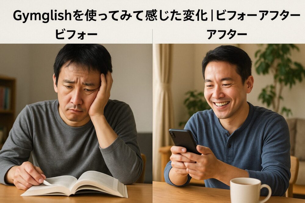 Gymglishを使ってみて感じた変化｜ビフォー・アフター