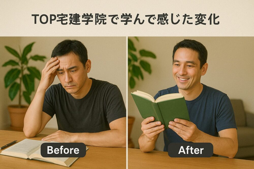 TOP宅建学院で学んで感じた変化｜ビフォー・アフター