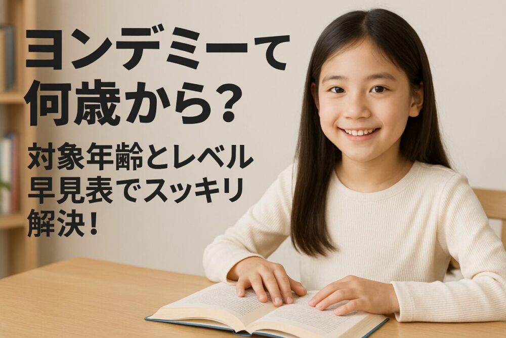 ヨンデミーって何歳から？対象年齢とレベル早見表でスッキリ解決！