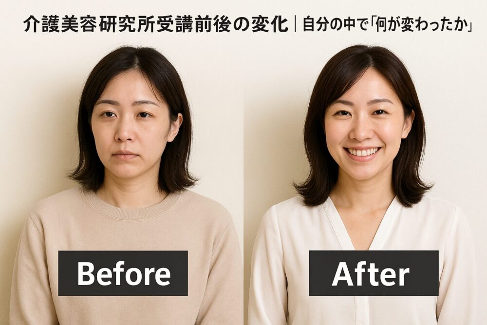 介護美容研究所受講前後の変化｜自分の中で「何が変わったか」