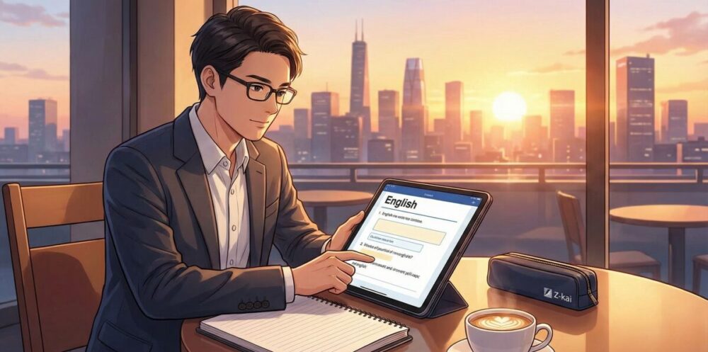 社会人のZ会英語講座でキャリアを磨く！口コミや評判を実体験レポート