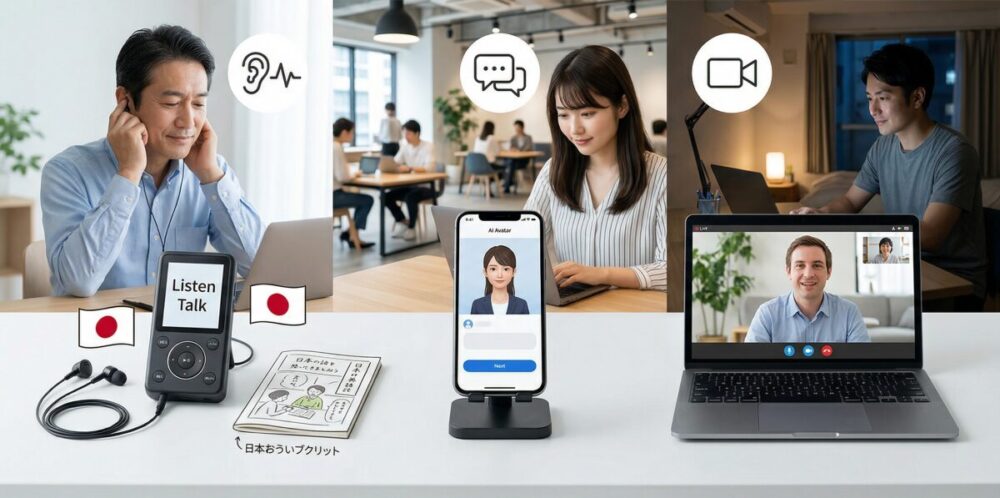 【徹底比較】リッスントーク vs 最新AI英会話 vs オンライン英会話