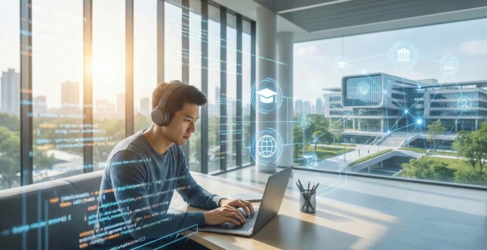 サイバー大学の評判を徹底解説！学費や就職の不安を解消する体験レビュー