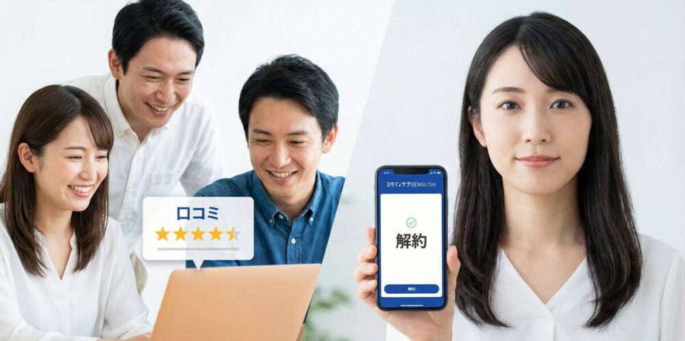 スタディサプリENGLISHの口コミや評判と解約方法