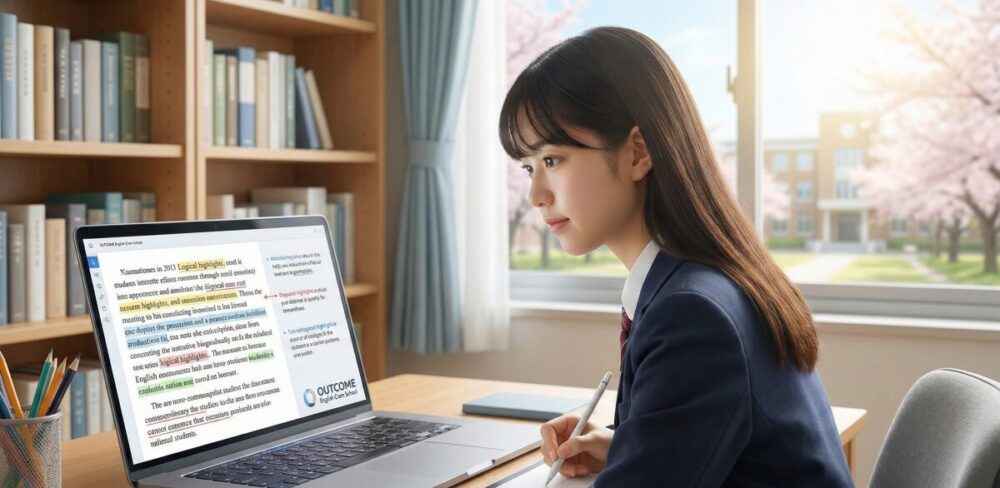 大学受験英語塾OUTCOME（アウトカム）の評判は？娘が体験した本音レビュー