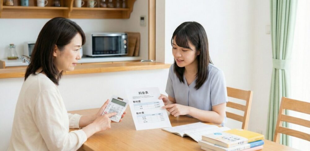 家庭教師のナイトの料金と教材費