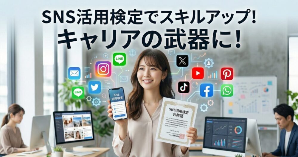 SNS活用検定でキャリアアップ！口コミや難易度など気になる情報を徹底解説
